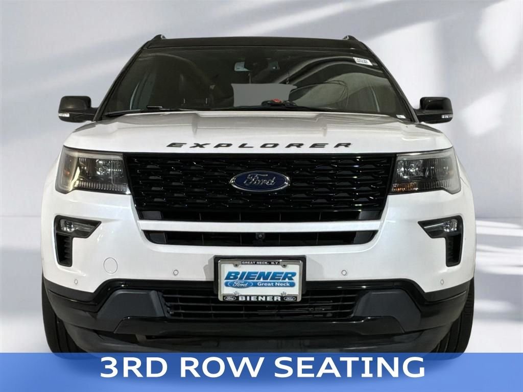 Certified Used 2019 White Platinum Clearcoat Metallic Ford Sport image 24
