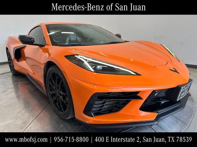Used 2024 Amplify Orange Tintcoat Chevrolet Stingray image 1