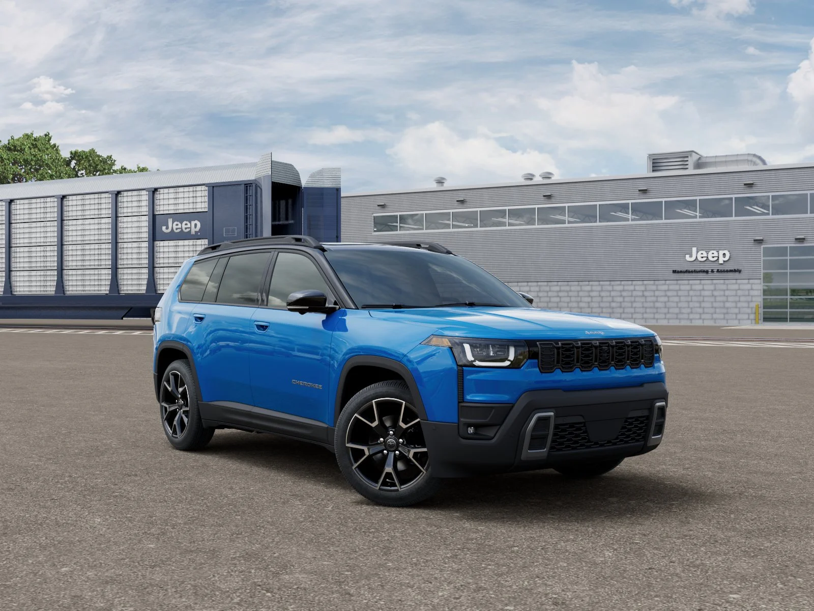 New 2026 Hydro Blue Pearl-Coat Exterior Paint Jeep Overland image 3