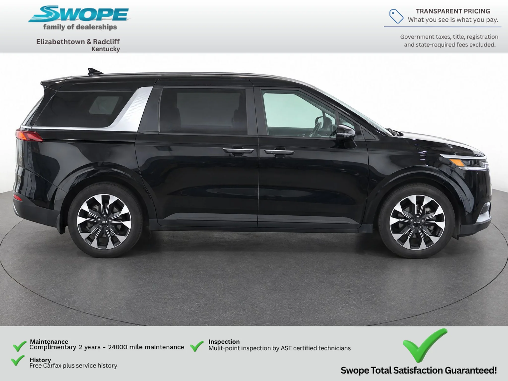 Used 2024 Aurora Black Pearl Kia EX image 4