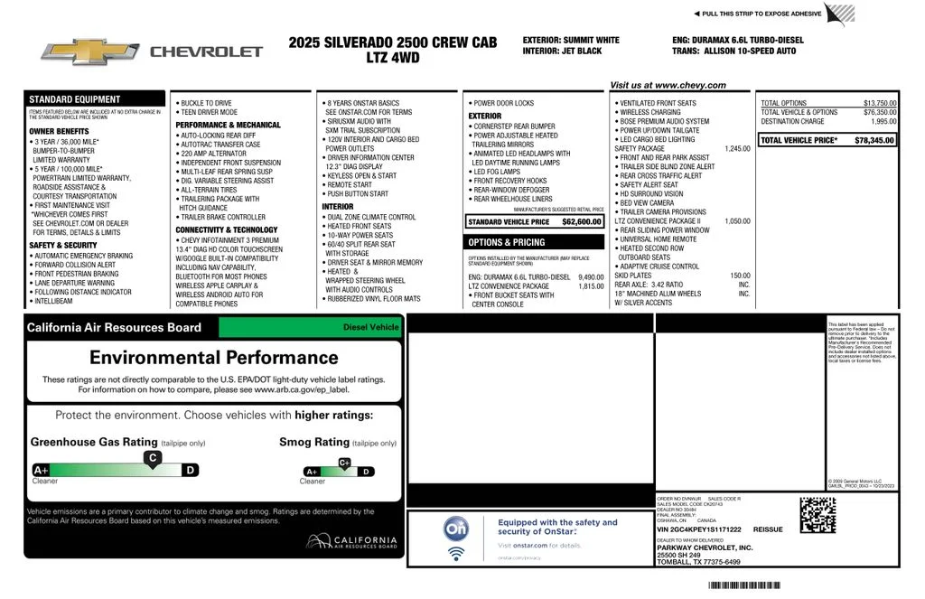 Certified Used 2025 White Chevrolet LTZ image 2