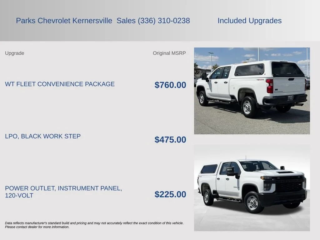 Used 2022 SUMMIT WHITE Chevrolet Work Truck image 4