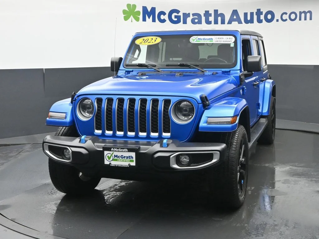 Certified Used 2023 Blue Jeep Sahara 4xe image 21