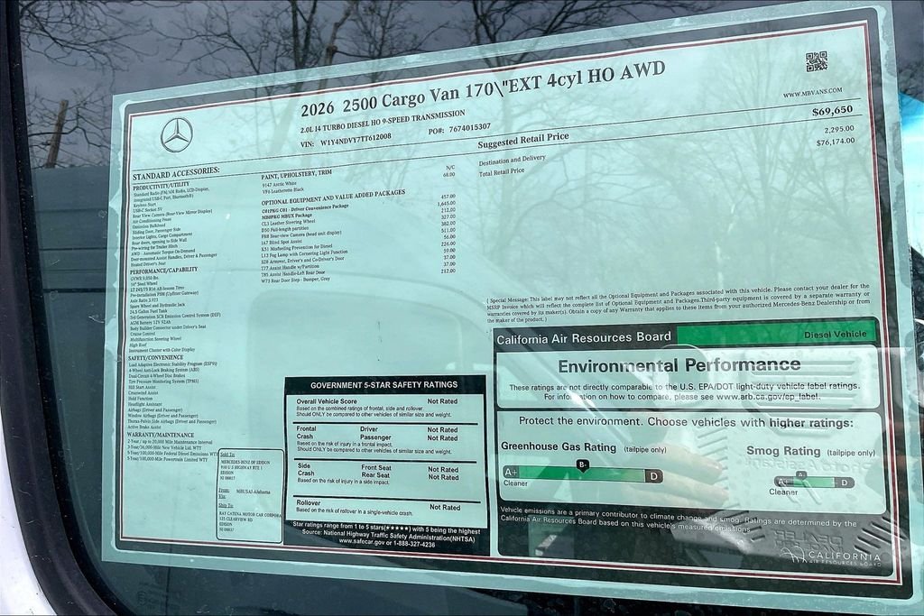 New 2026 Arctic White Mercedes-Benz Cargo 170 WB image 13
