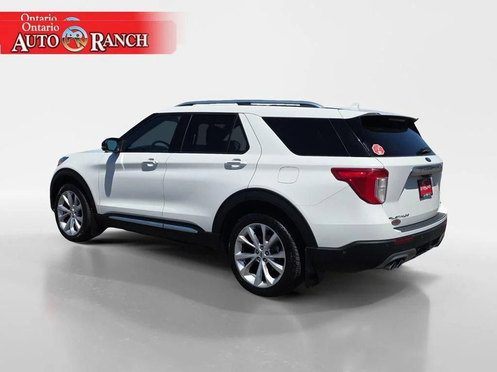 Used 2021 Star White Metallic Tri-Coat Ford Platinum image 3