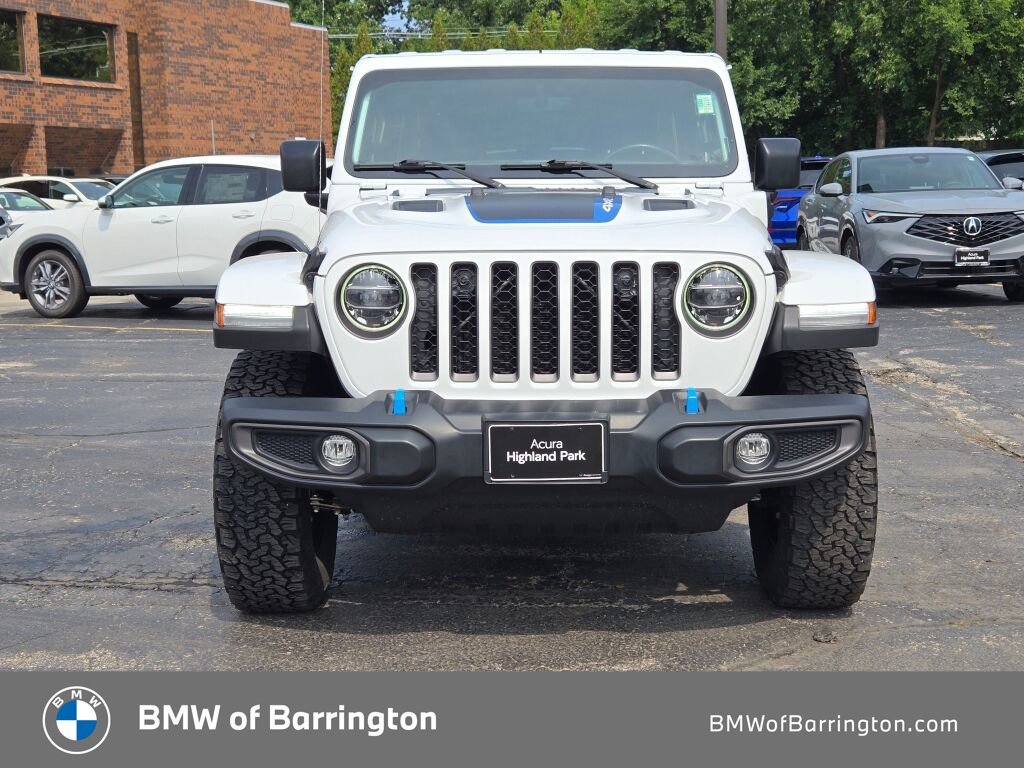 Used 2022 White Jeep Unlimited Rubicon 4xe image 3