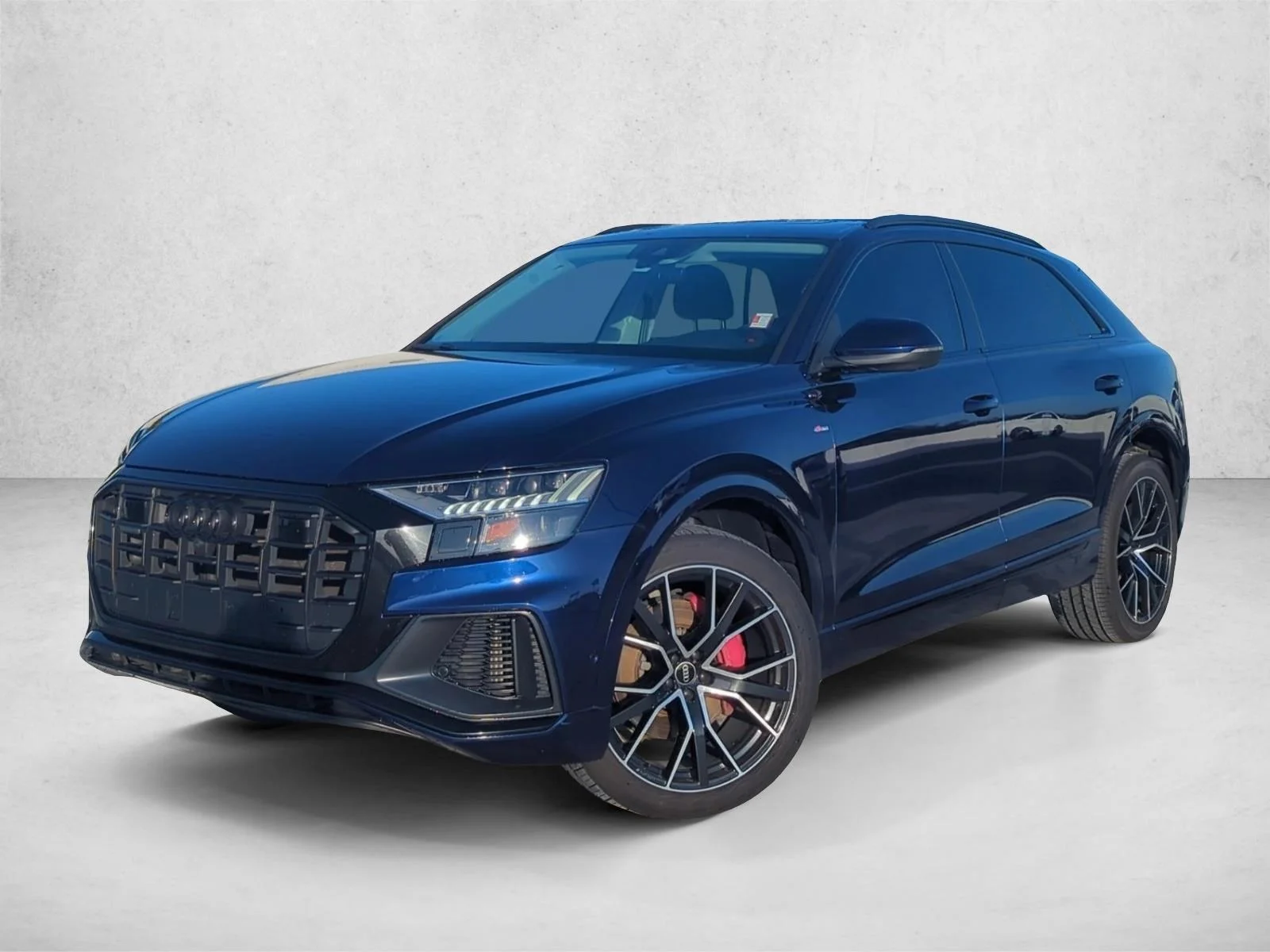 Used 2021 Galaxy Blue Metallic Audi Premium Plus image 1
