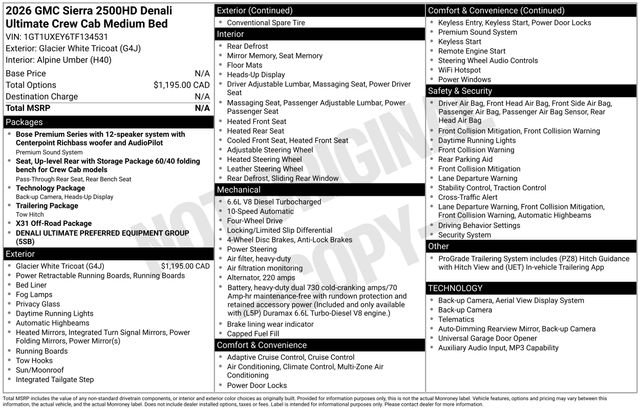 2026 GMC Sierra Denali Ultimate 4WD Crew Cab Long Box's photo