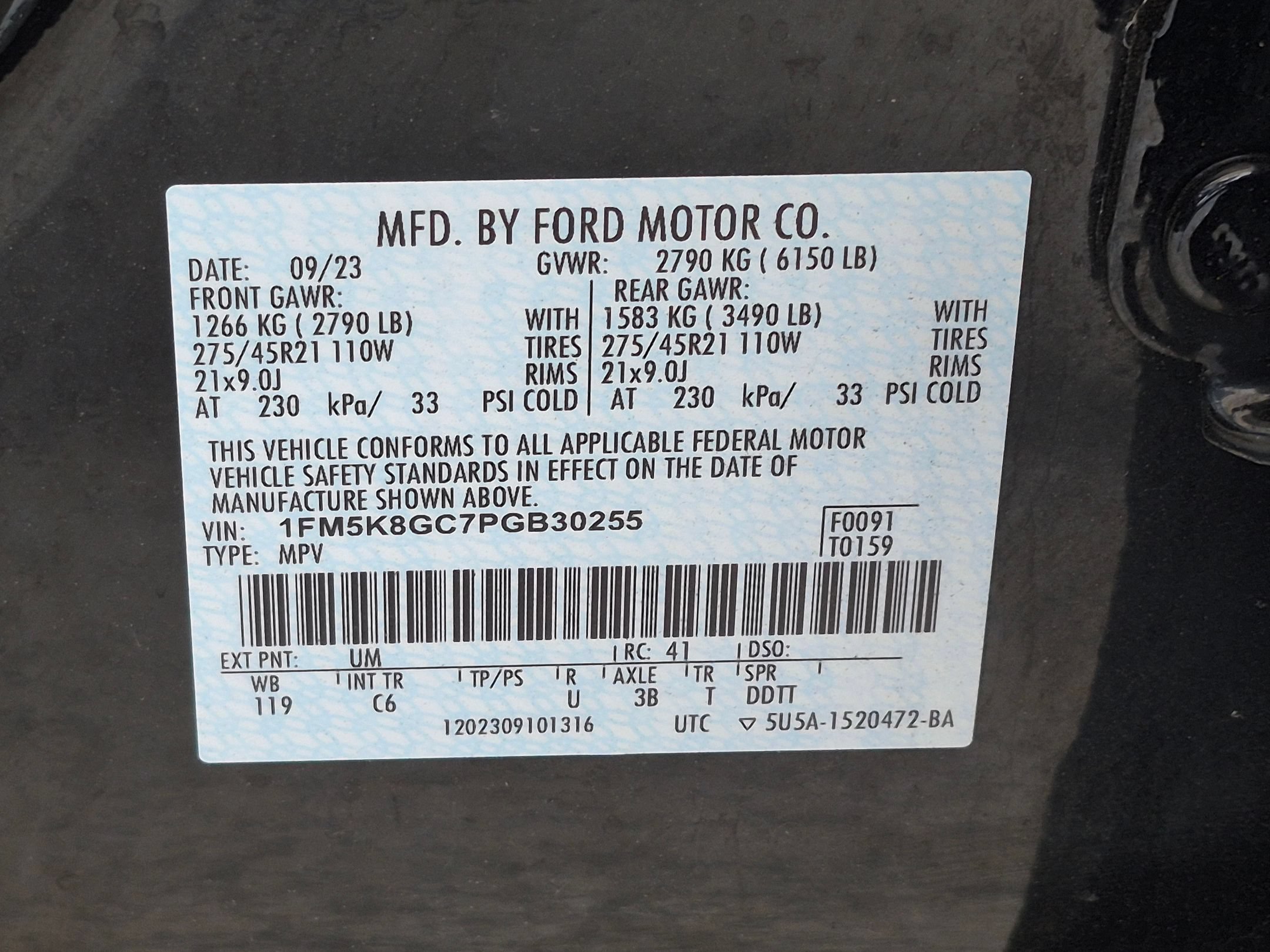 Used 2023 Agate Black Metallic Ford ST 4WD image 35