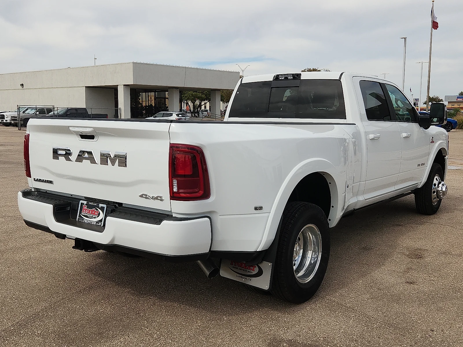 New 2027 Bright White Clear-Coat  Paint Ram LARAMIE CREW CAB 4X4 8