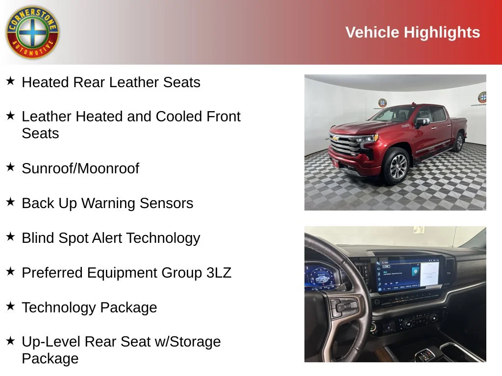 Used 2022 Chevrolet Silverado 1500 High Country with VIN 3GCUDJET5NG527050 for sale in Elk River, Minnesota