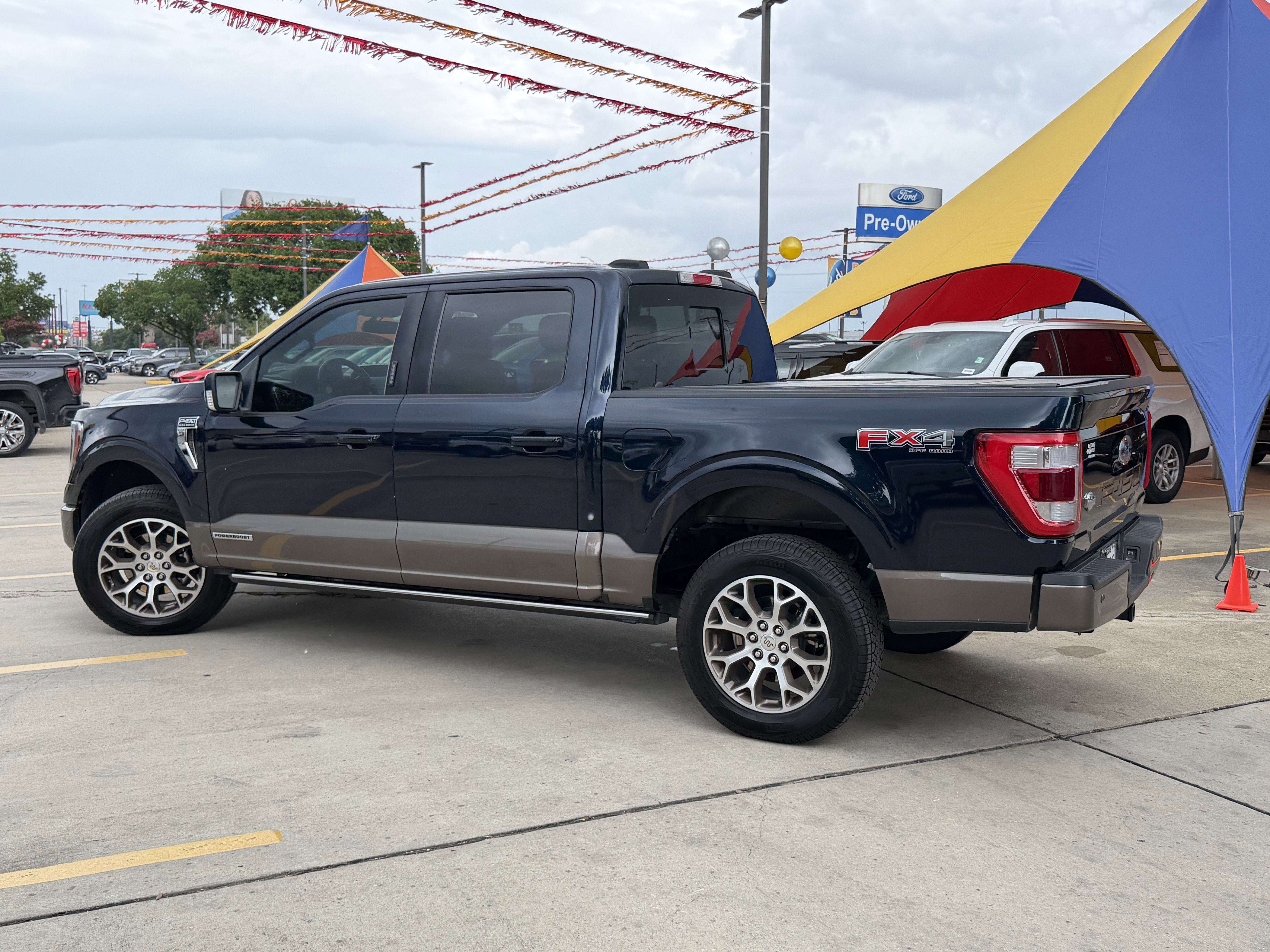 Used 2023 Antimatter Blue Metallic Ford King Ranch PowerBoost image 8