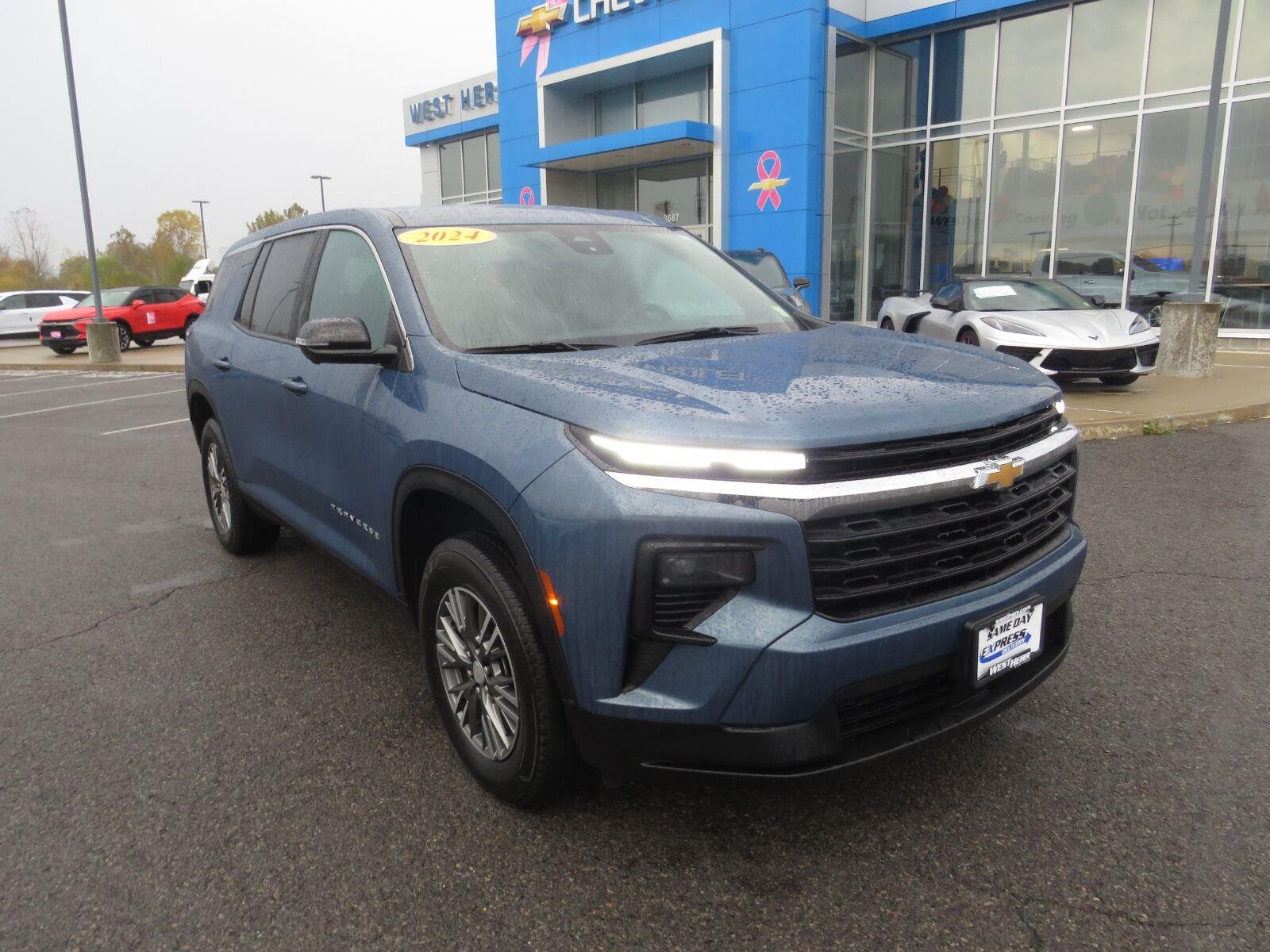 Used 2024 Lakeshore Blue Metallic Chevrolet FWD LS image 2