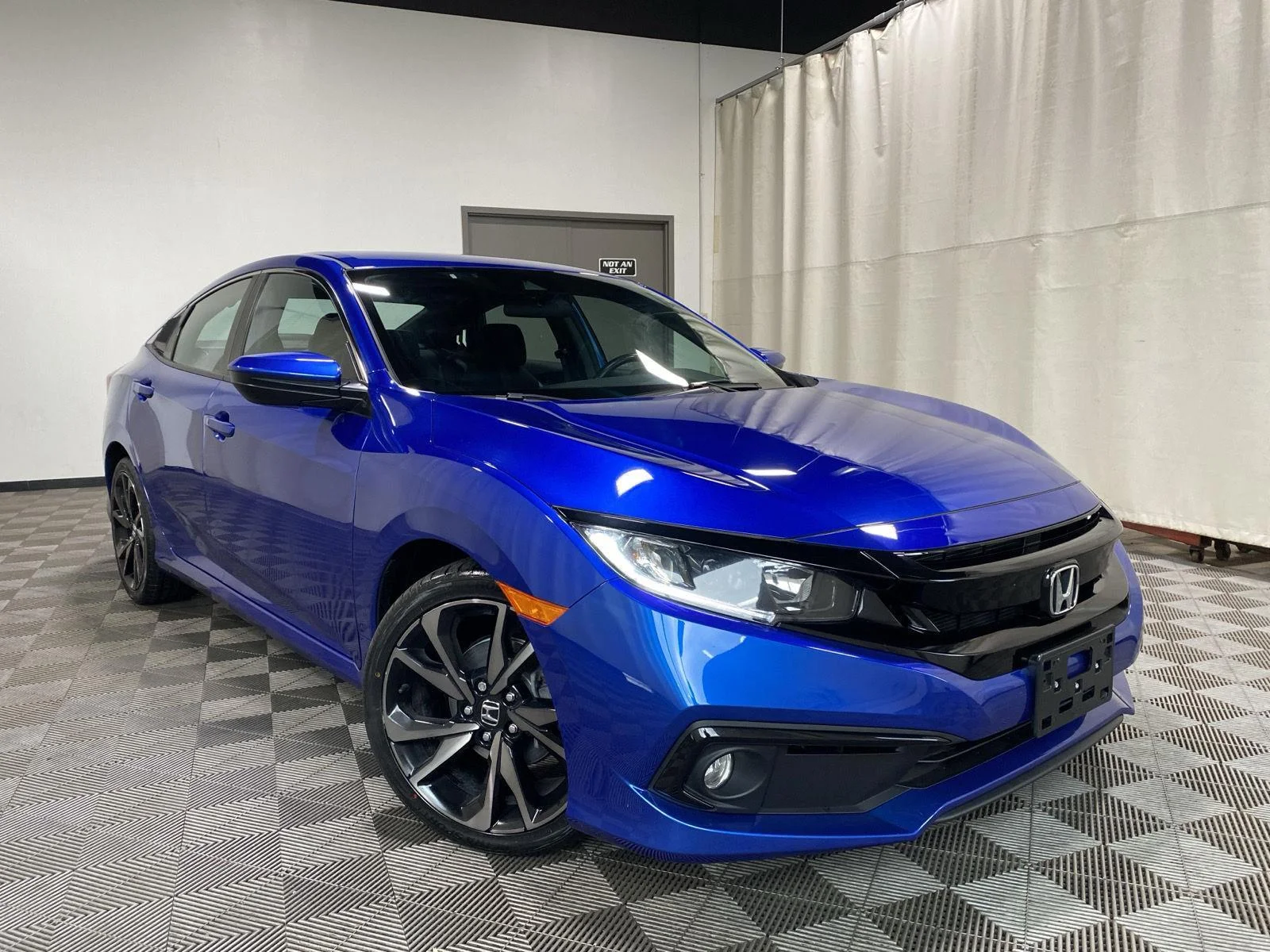 Used 2021 Aegean Blue Metallic Honda Sport image 1