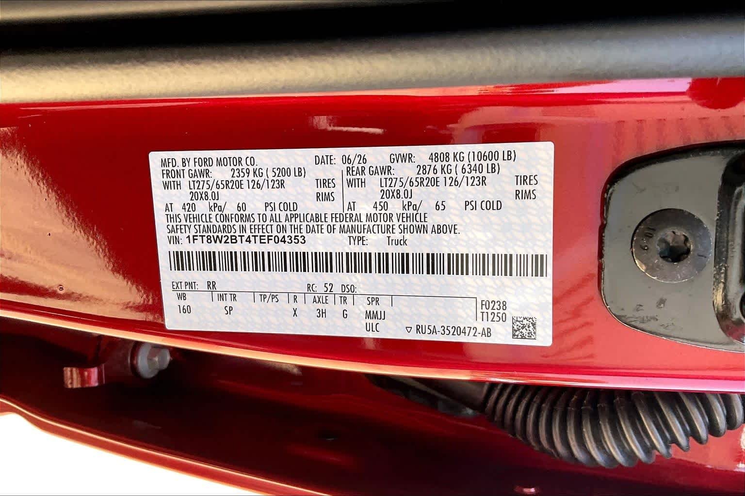 New 2026 Ruby Red Metallic Tinted Clearcoat Ford F-250® King Ranch® image 20