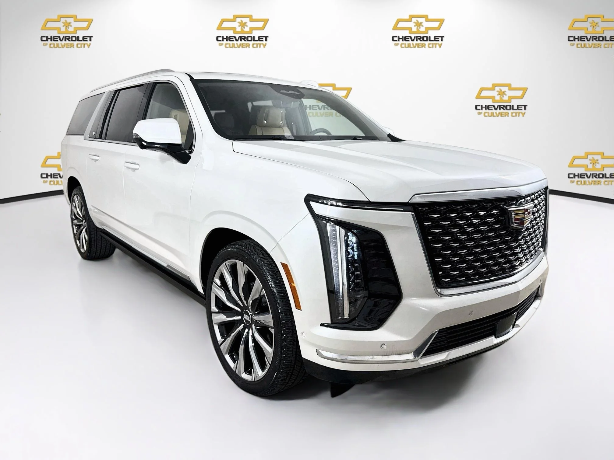 Used 2025 Crystal White Tricoat Cadillac Premium Luxury image 1