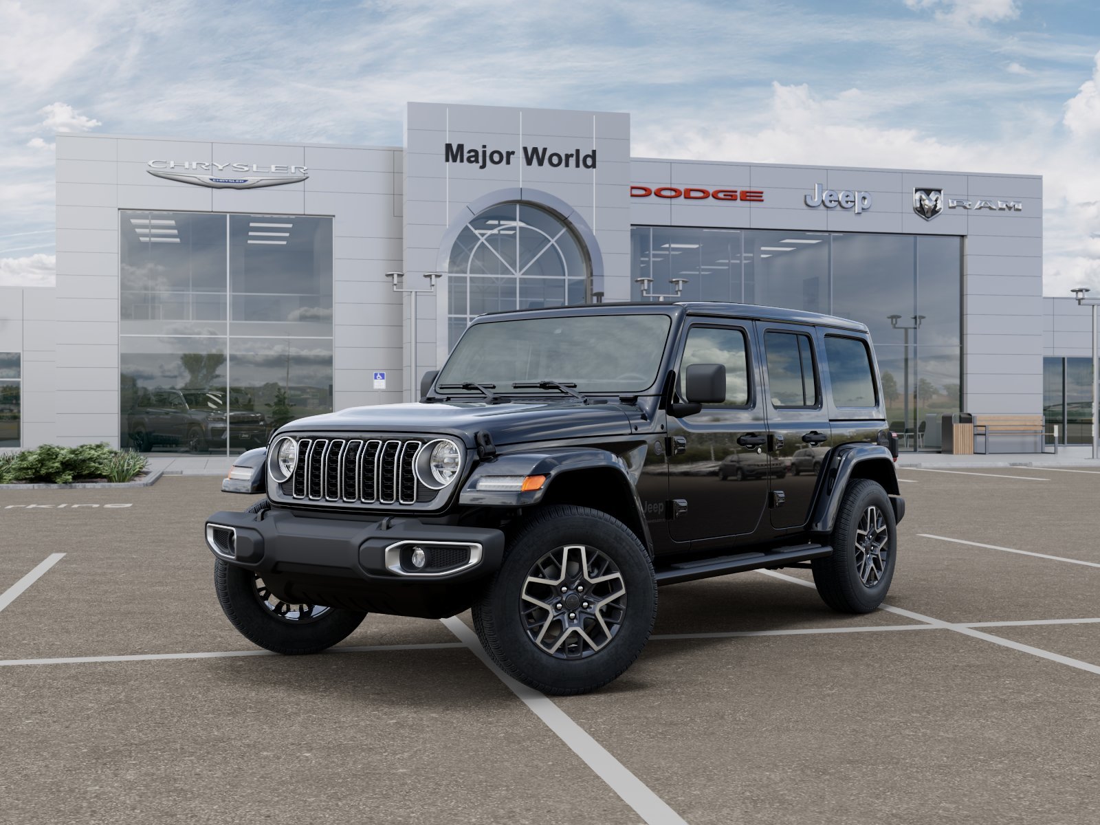 New 2026 Black Clear-Coat Exterior Paint Jeep Sahara image 1