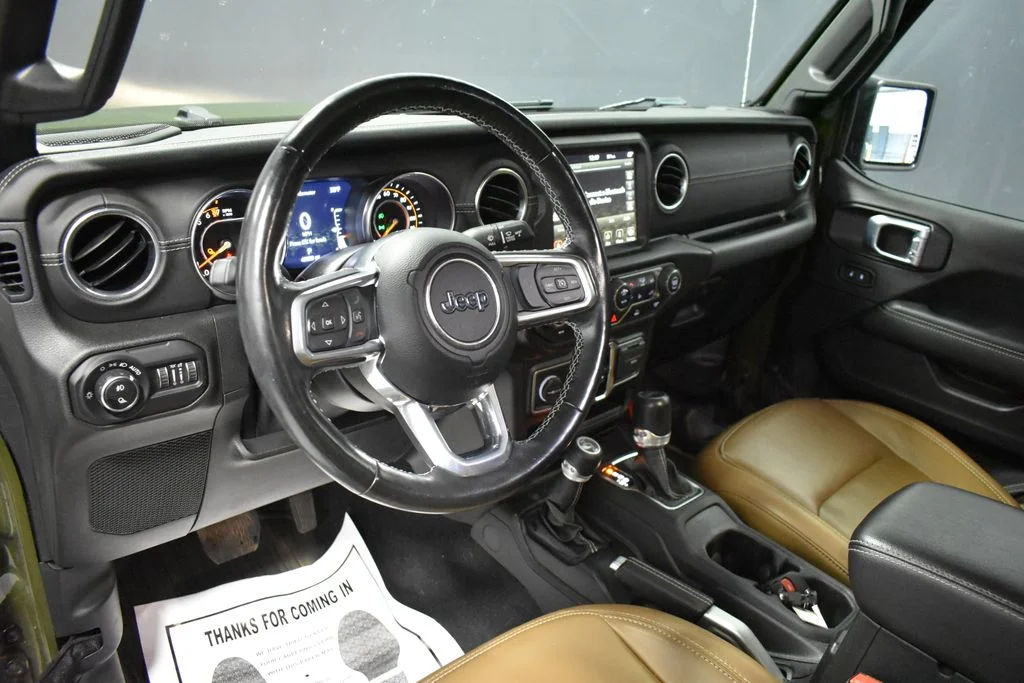 Used 2021 Green Jeep Overland image 4
