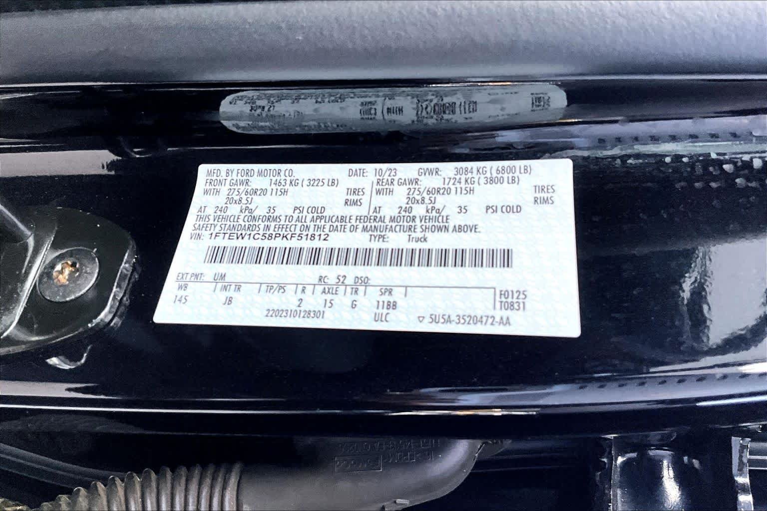 Used 2023 Agate Black Metallic Ford XL image 35