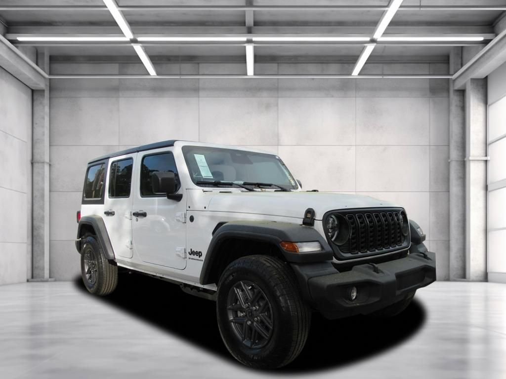 New 2026 Bright White Clear-Coat Exterior Paint Jeep Sport S image 1