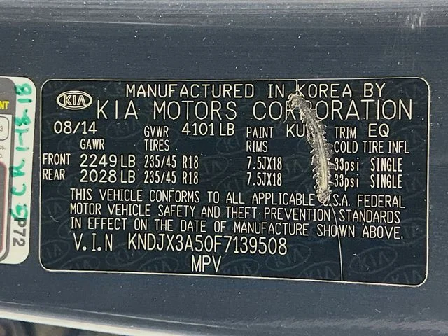 Used 2015 Blue Kia Exclaim image 18
