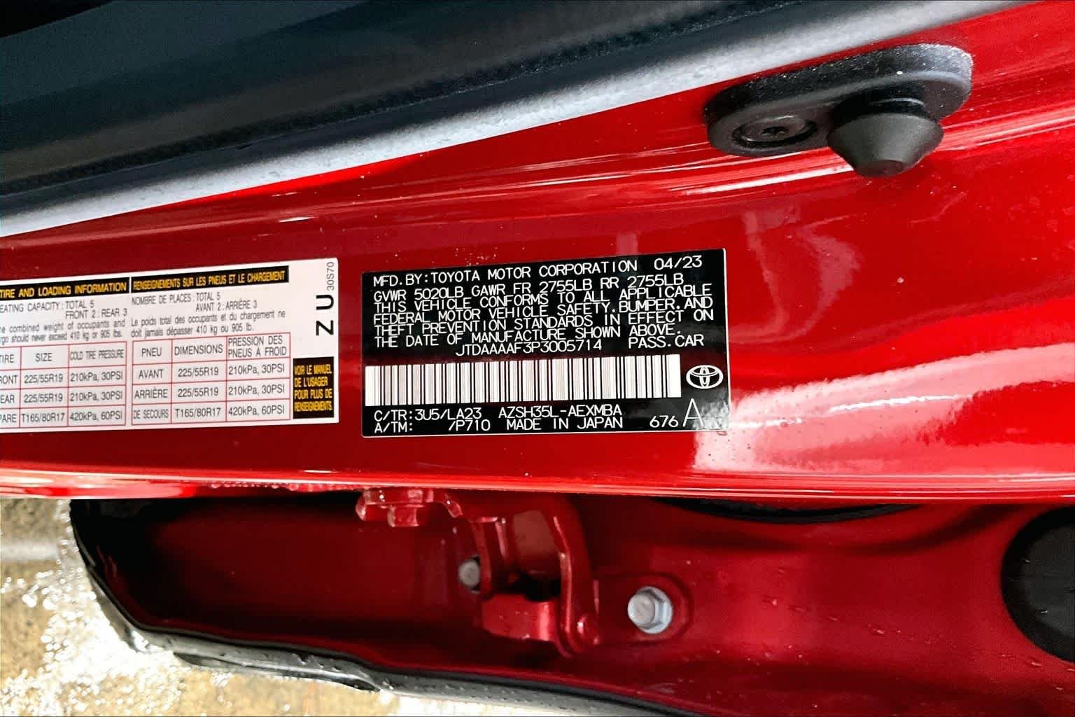 Used 2023 Supersonic Red Toyota Limited image 34