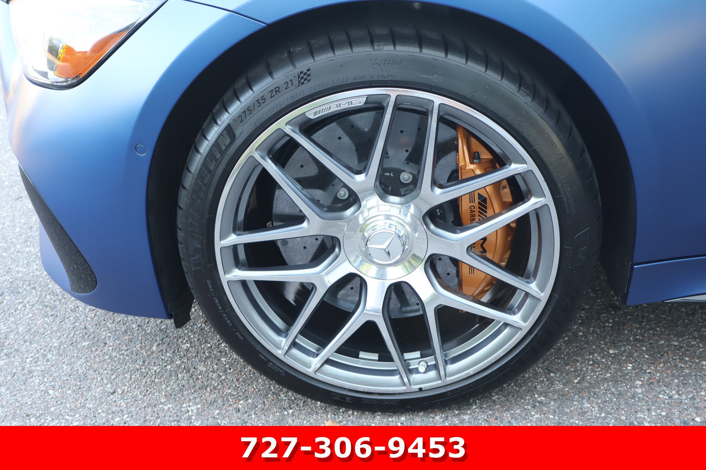 Certified Used 2025 MANUFAKTUR Starling Blue Magno Mercedes-Benz AMG® GT 63 S E Performance image 15