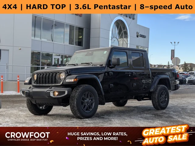 2026 Jeep Gladiator Sport S - - 4x4 - 12.3 Display - Freedom 3 Piece HT - Shift on the Fly 4x4 & More!