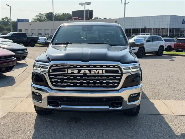 New 2026 Diamond Black Crystal Pearlcoat RAM Limited Longhorn image 2