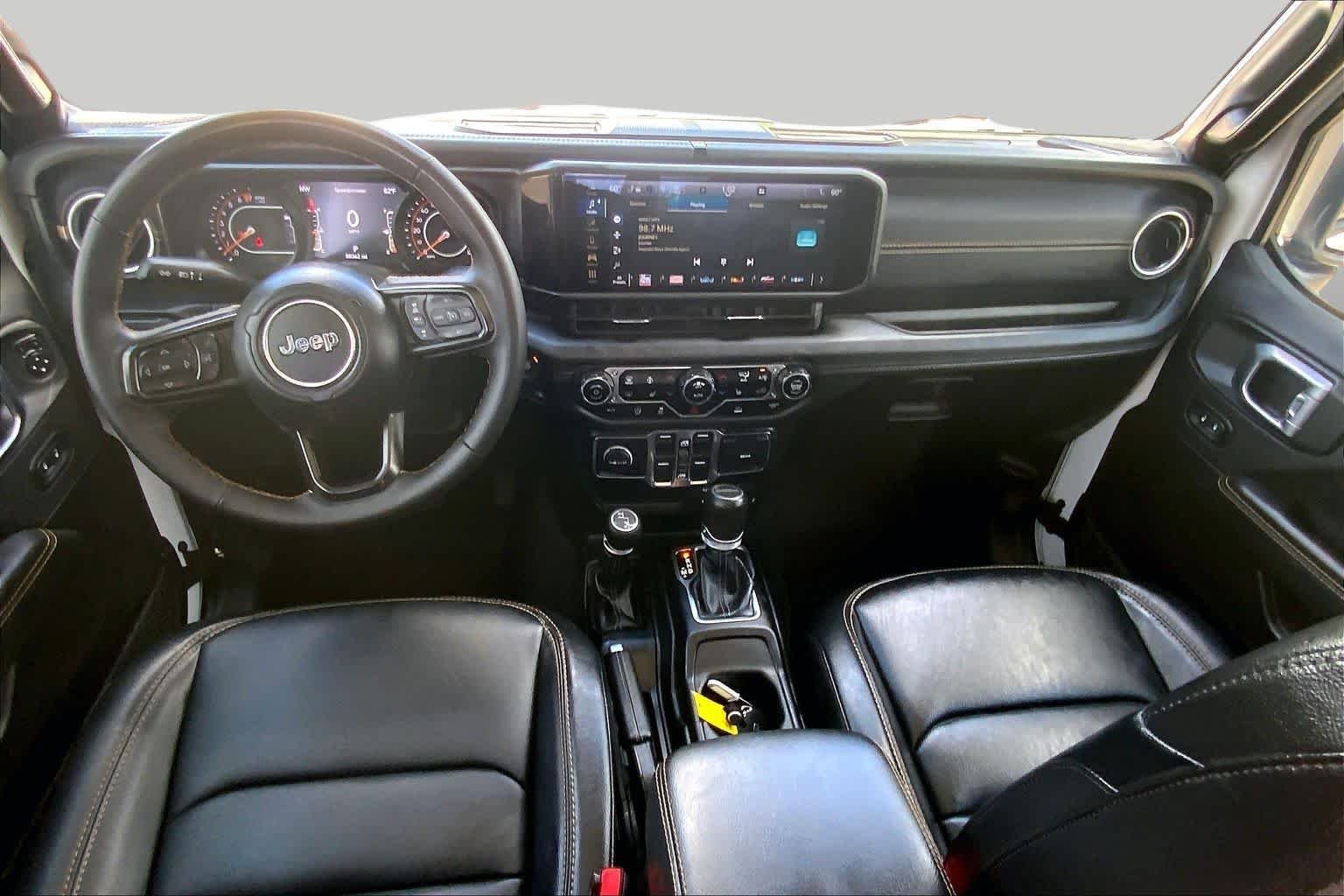 Used 2024 Bright White Clearcoat Jeep Texas Trail image 14