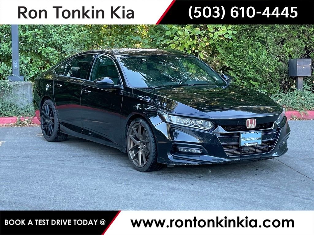 Used 2018 Crystal Black Pearl Honda Sport image 1