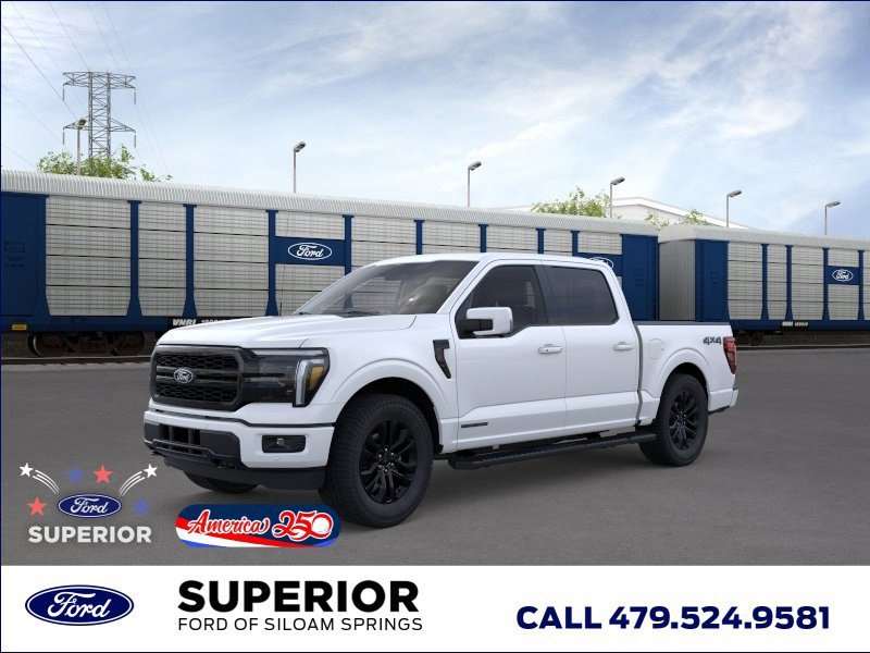 New 2026 Star White Metallic Tri-Coat Ford LARIAT image 1