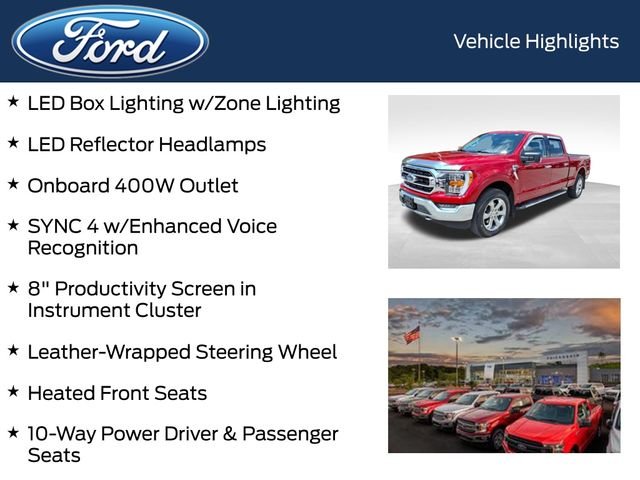 Used 2021 Red Ford XLT image 13