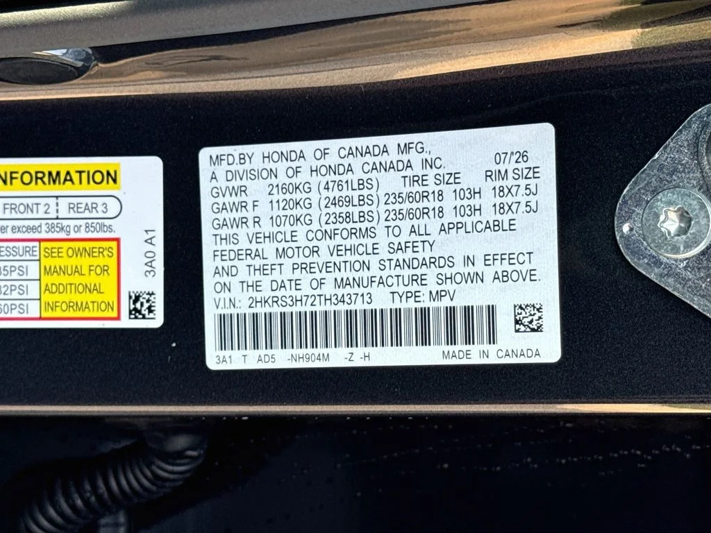 New 2026 Meteorite Gray Metallic Honda EX-L image 36