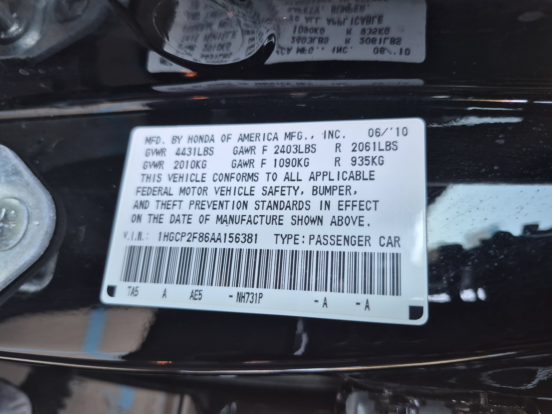 Used 2010 Crystal Black Pearl Honda EX-L Sedan image 31