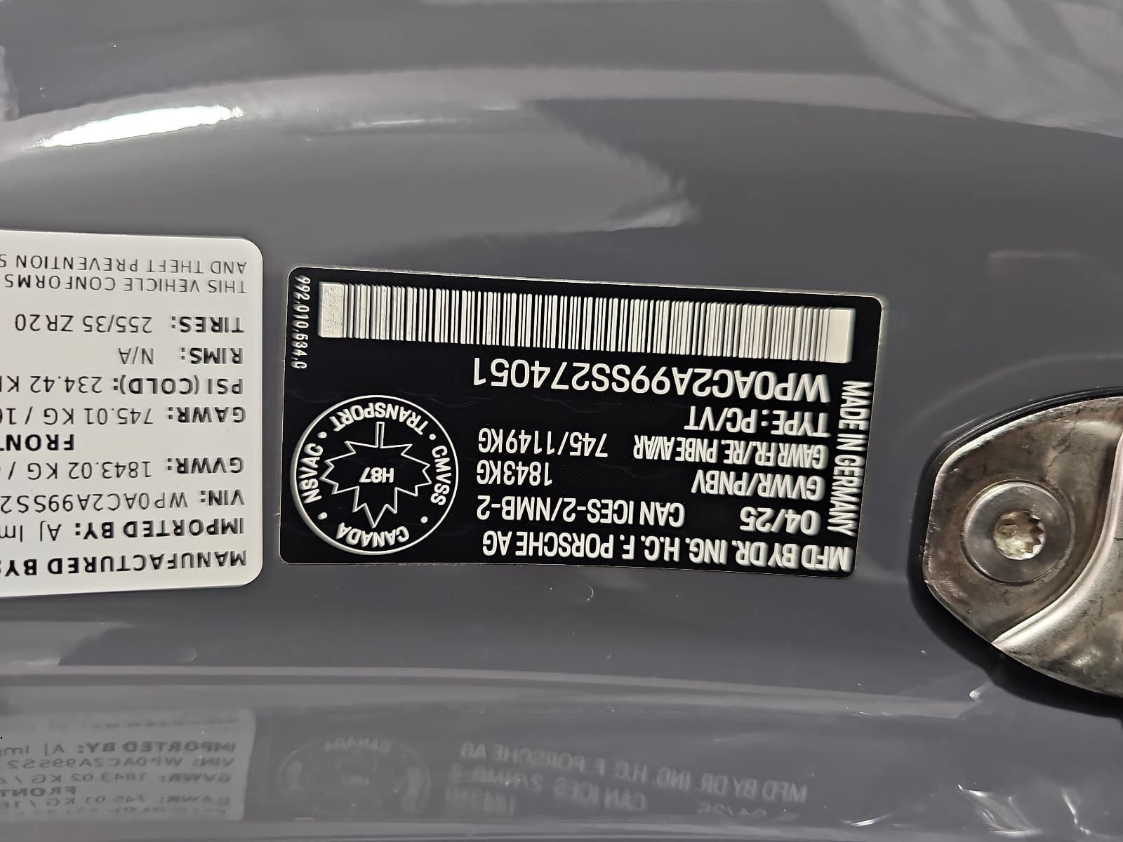 Used 2025 Gray Porsche GT3 image 30