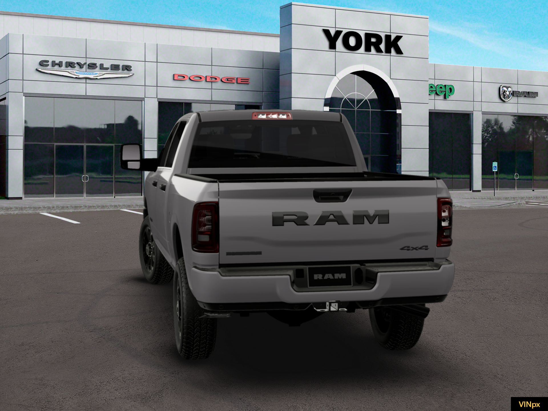 New 2026 Ceramic Gray Clear-Coat Exterior Paint RAM BIG HORN image 25