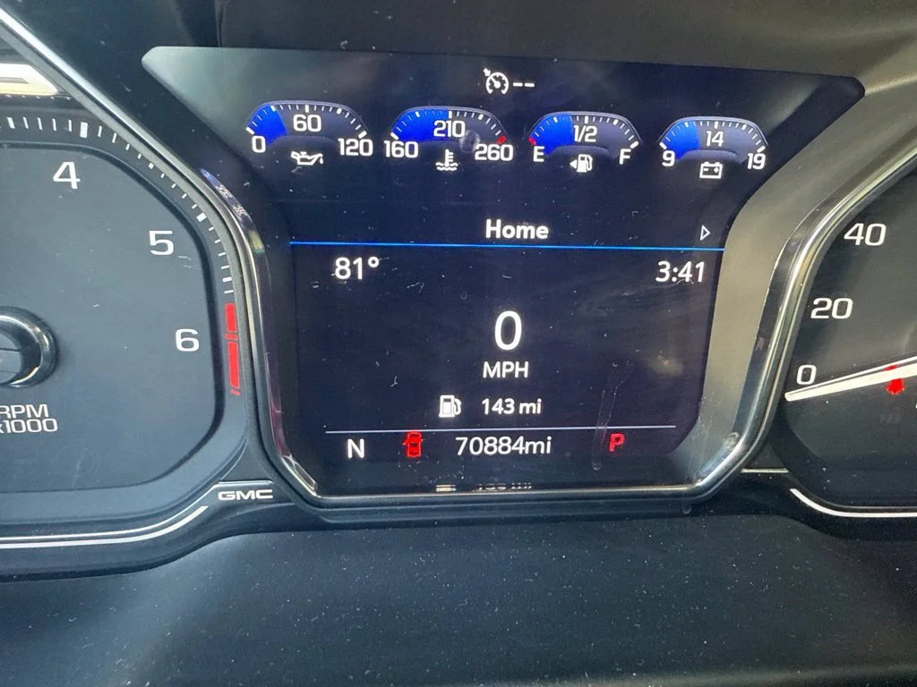 Used 2021 SATIN STEEL METALLIC GMC SLT image 8
