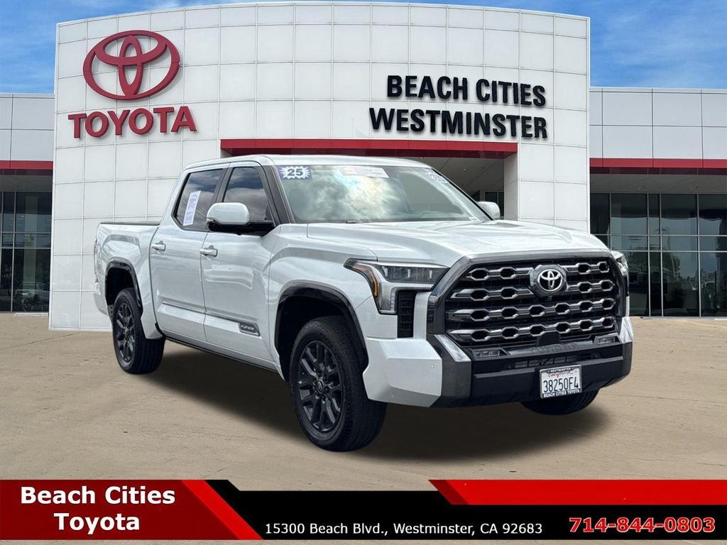 Certified Used 2025 Beige Toyota Platinum image 1