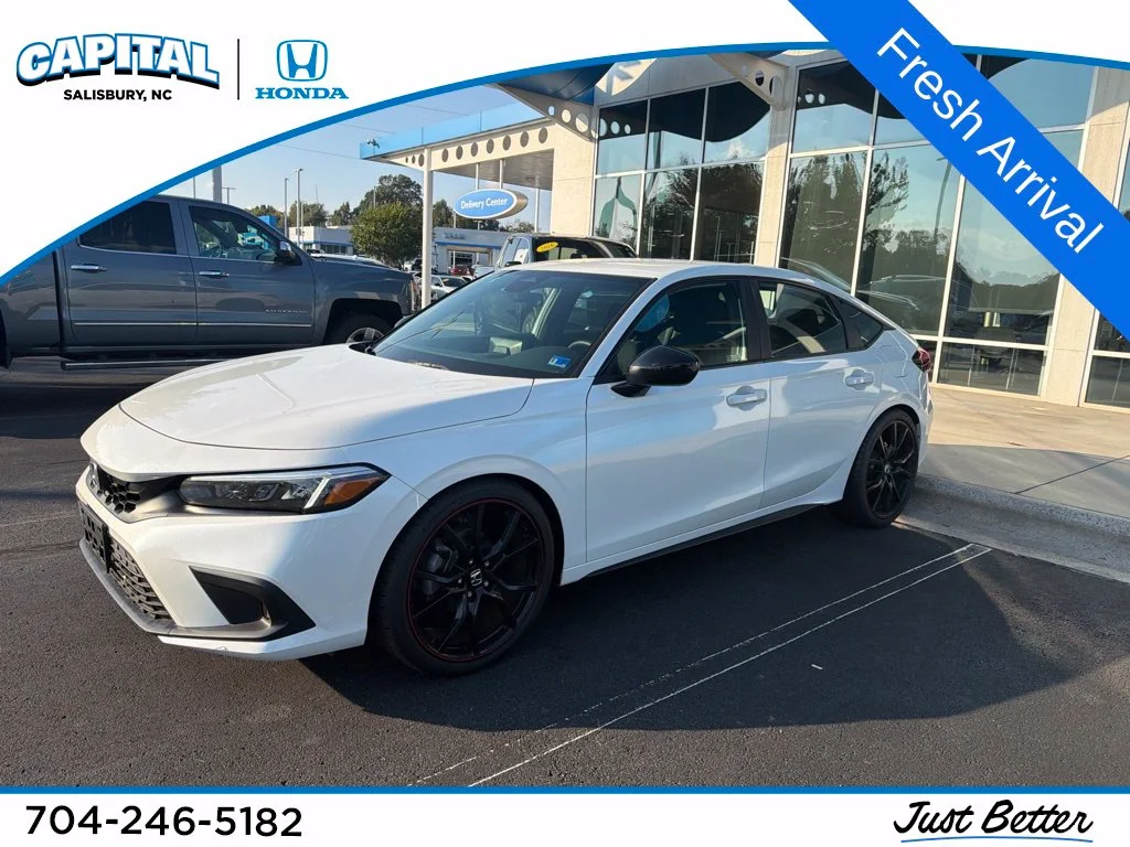 White 2024 Honda Civic Sport Hatchback Raleigh NC