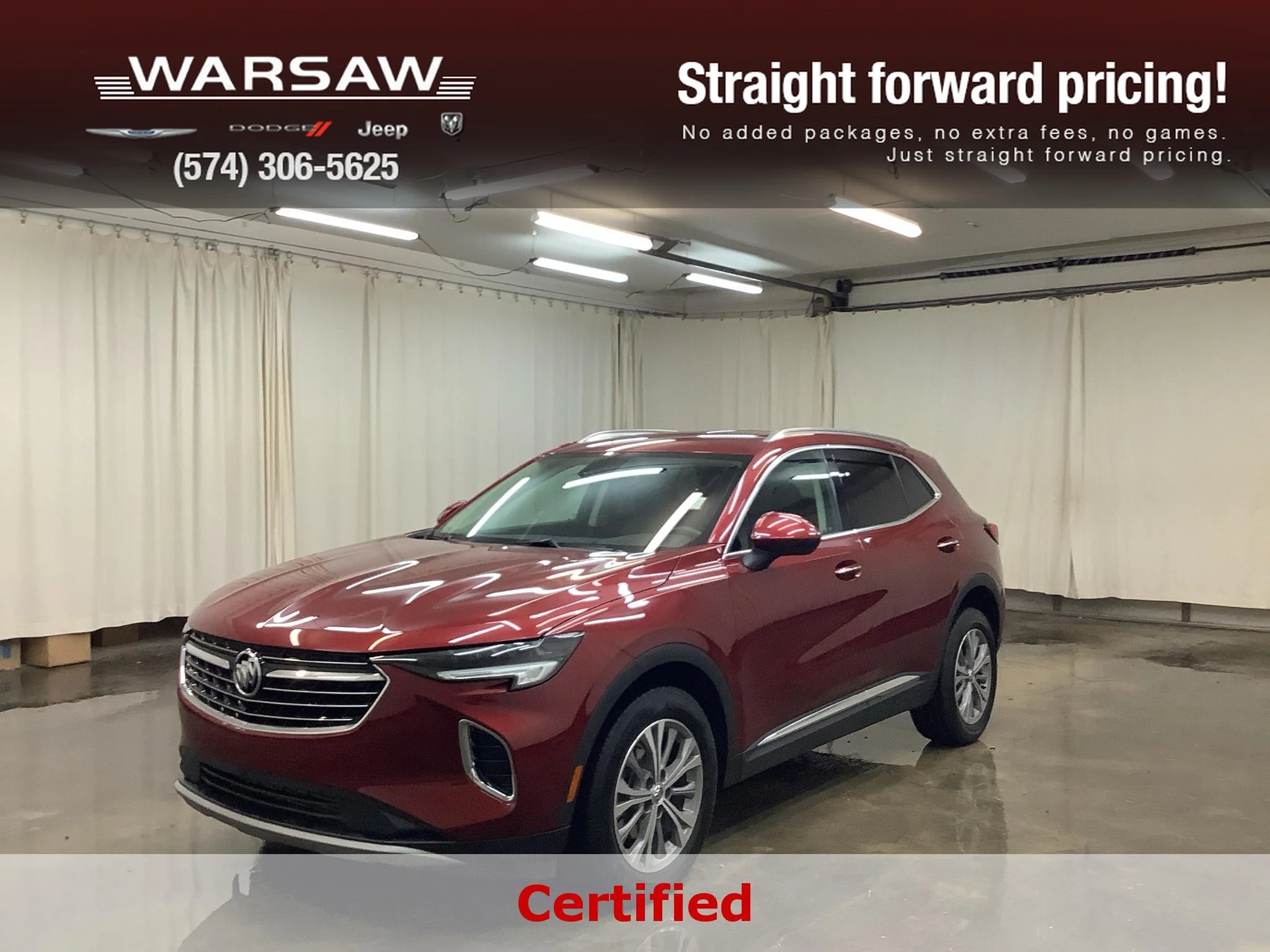 Used 2022 Cinnabar Metallic Buick Preferred image 1