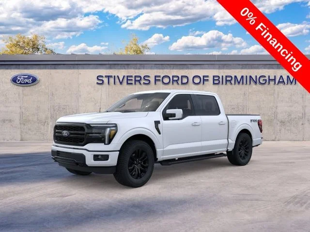New 2026 Star White Metallic Tri-Coat Ford Lariat® image 2