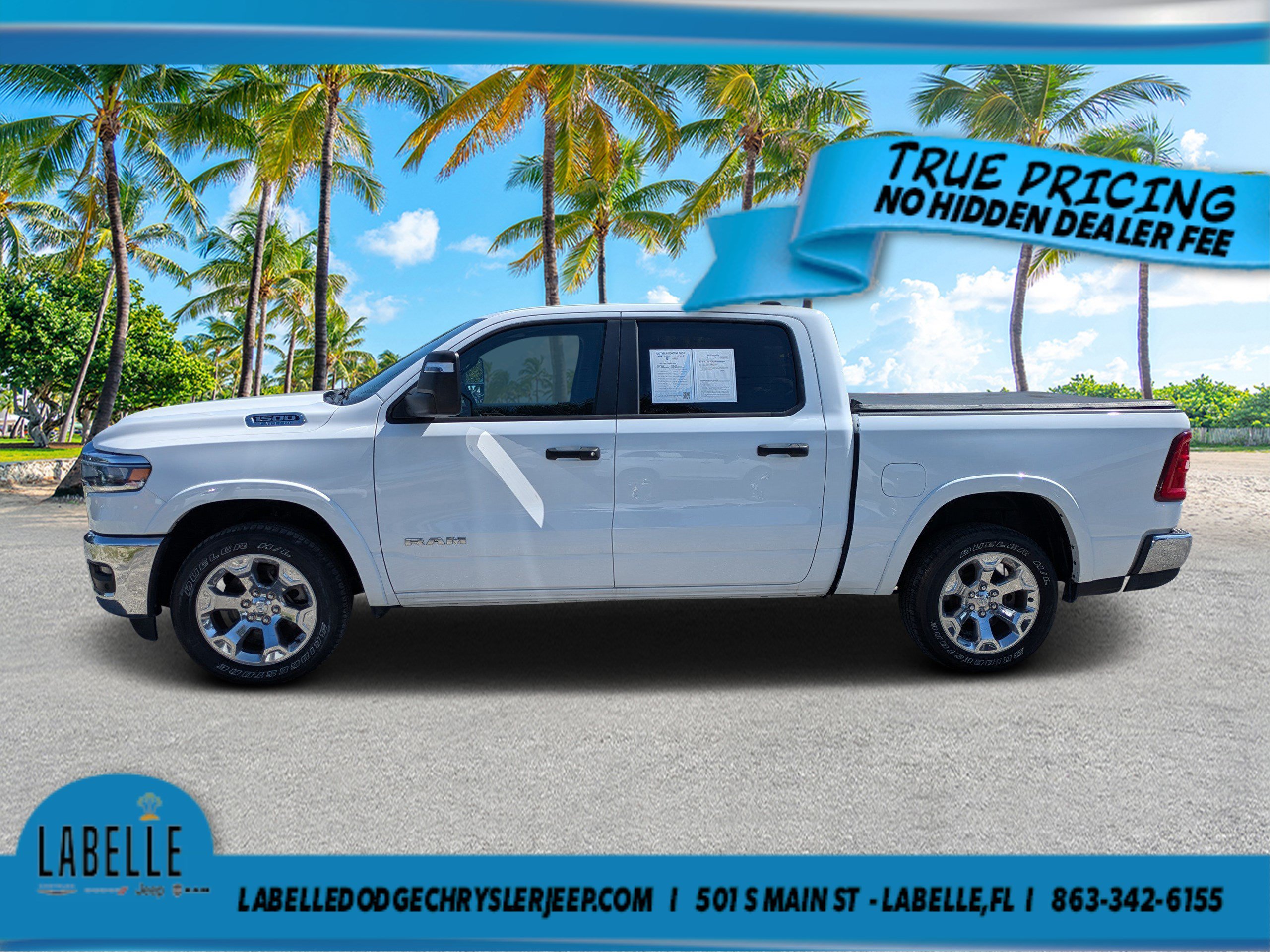 Used 2025 Bright White Clearcoat Ram Big Horn image 6