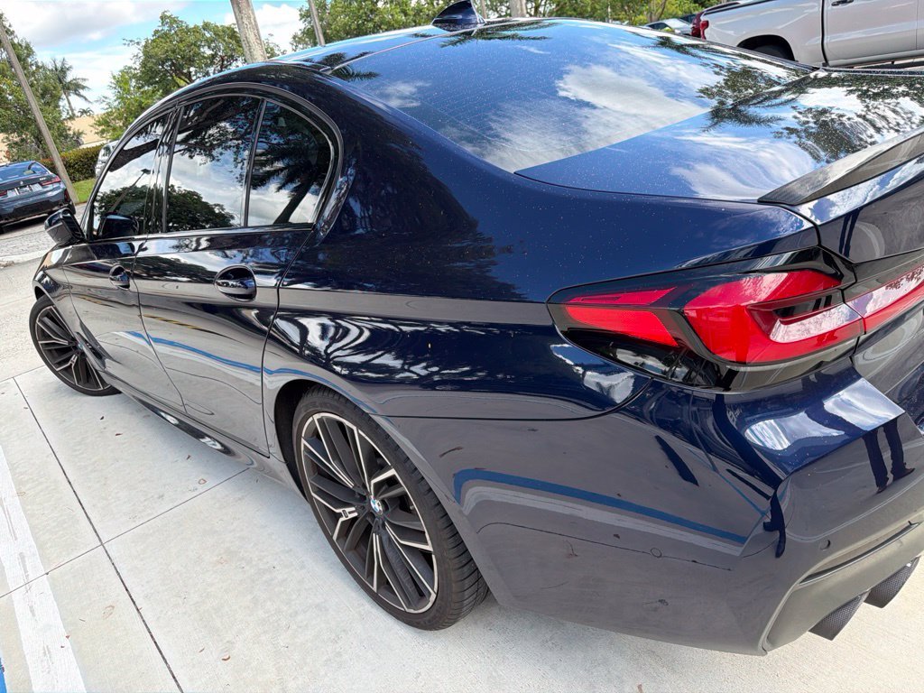 Certified Used 2023 Tanzanite Blue II Metallic BMW M550i xDrive image 7