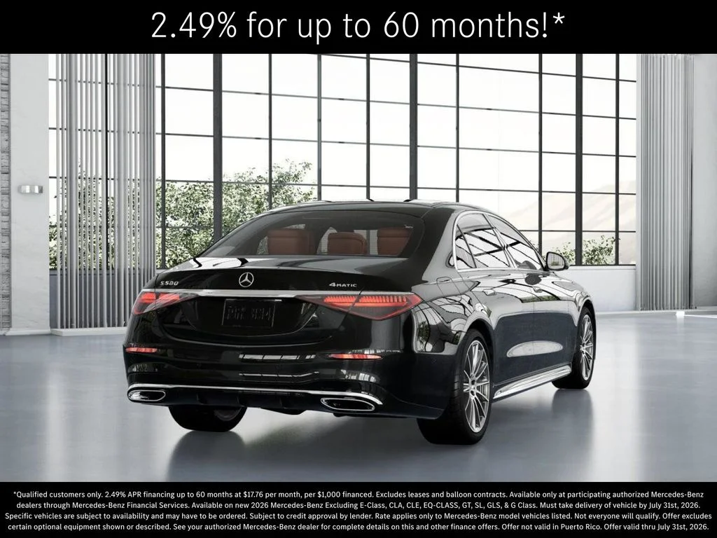 New 2026 Obsidian Black Metallic Mercedes-Benz S 580 image 23