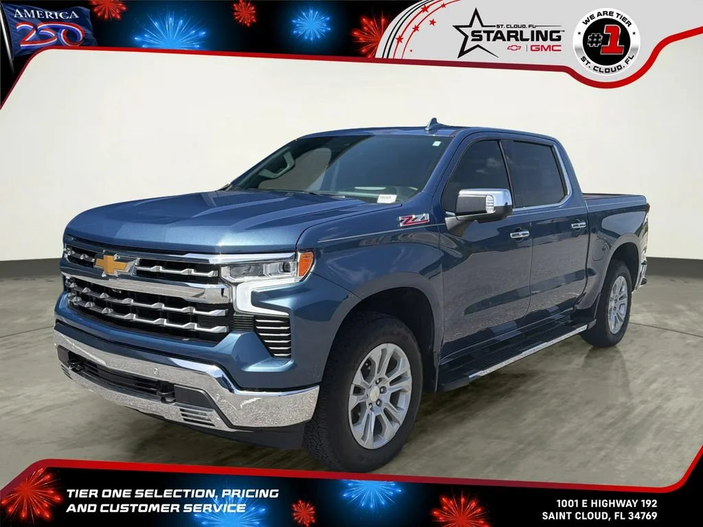 Used 2024 Lakeshore Blue Metallic Chevrolet LTZ image 1
