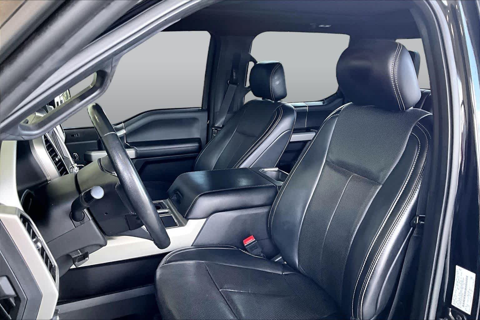 Used 2018 Shadow Black Ford LARIAT image 8