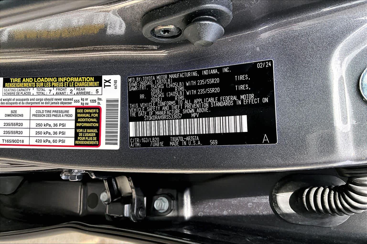 Used 2024 Magnetic Gray Metallic Toyota Limited image 33