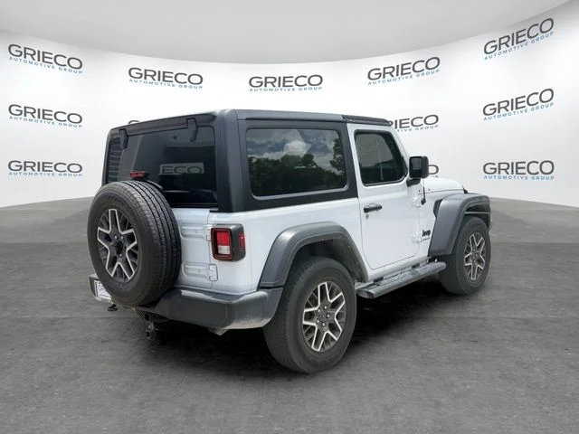 Used 2022 Bright White Clearcoat Jeep Sport S image 7