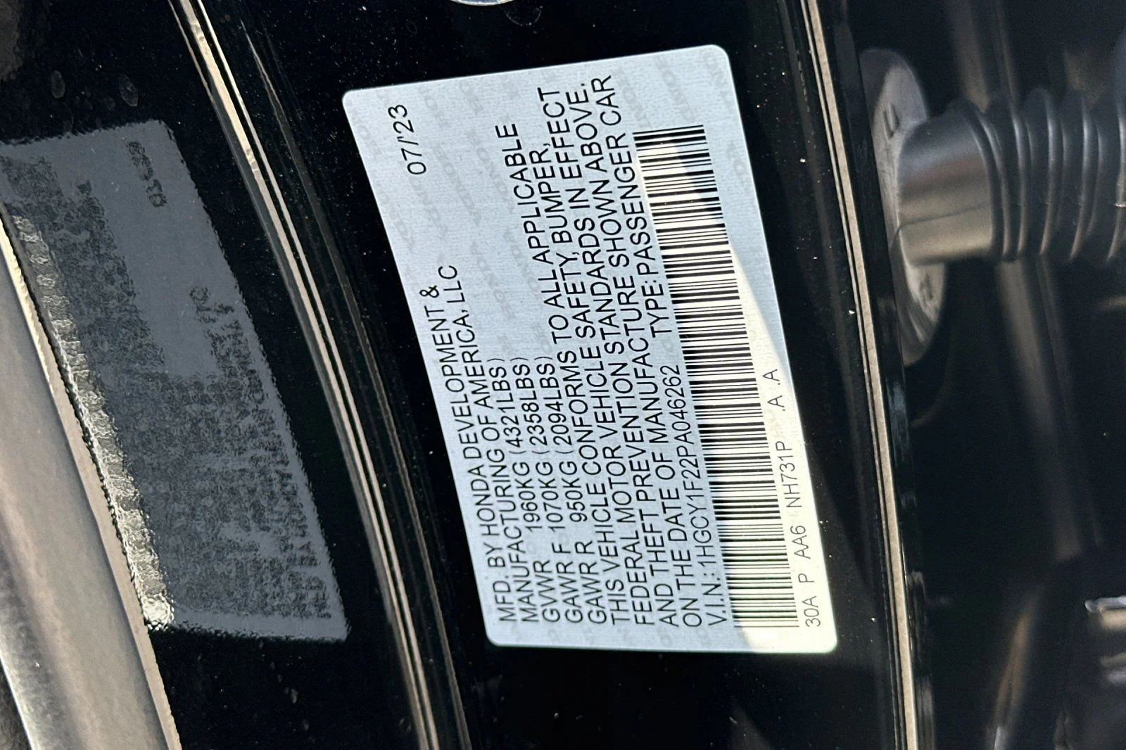 Certified Used 2023 Crystal Black Pearl Honda LX image 27